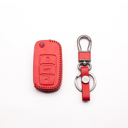 Skórzane etui na kluczyki do samochodu Volkswagen Polo B5, B6, Golf 4, 5, 6, Jetta, MK6, TiguanKluczyki