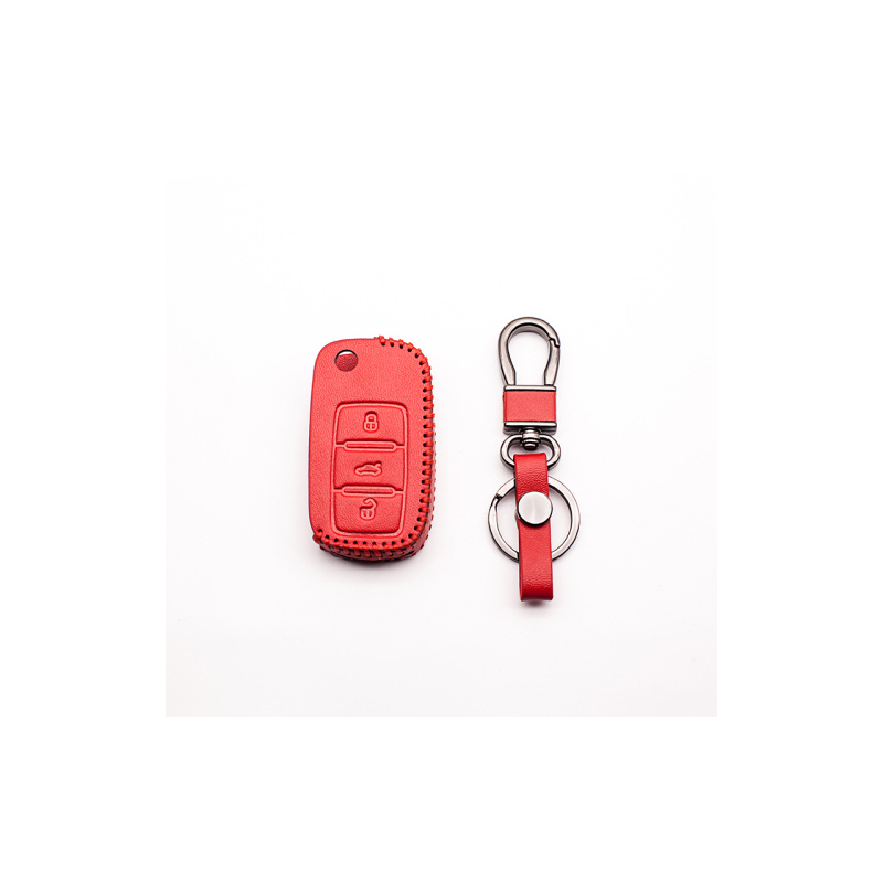 Skórzane etui na kluczyki do samochodu Volkswagen Polo B5, B6, Golf 4, 5, 6, Jetta, MK6, TiguanKluczyki