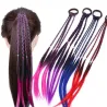 Elastic hair band with braided artificial hairWigs