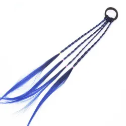 Elastic hair band with braided artificial hairWigs