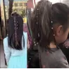 Kids handmade wig - elastic hair band with beadsWigs