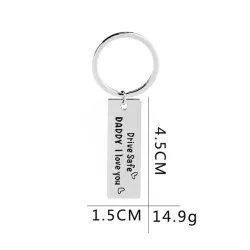Drive Safe Daddy I Love You - keychainKeyrings