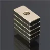 N35 silny magnes neodymowy prostopadłościan 20 * 10 * 4mm z 4mm otworem 5 sztN35