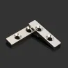 N35 strong neodymium magnet block 40 * 10 * 4mm - countersunk with 2 holes 2pcsN35