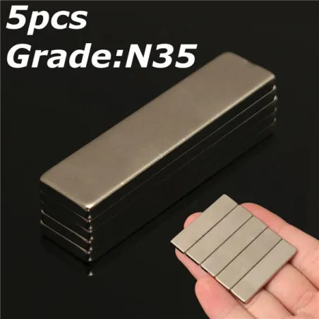 N35 strong neodymium magnet block 40 * 10 * 3mm - 5 piecesN35