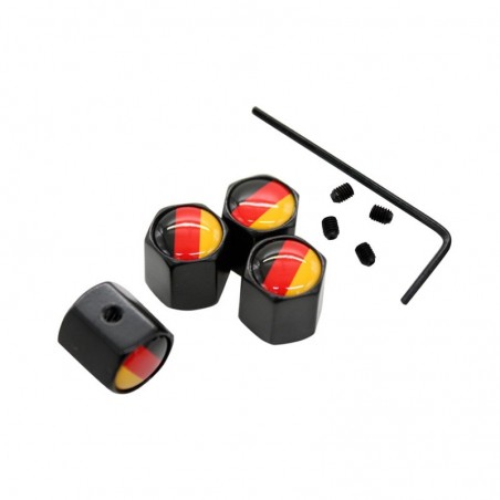 Air valve caps with Germany flag - 4 pcs setWheel parts