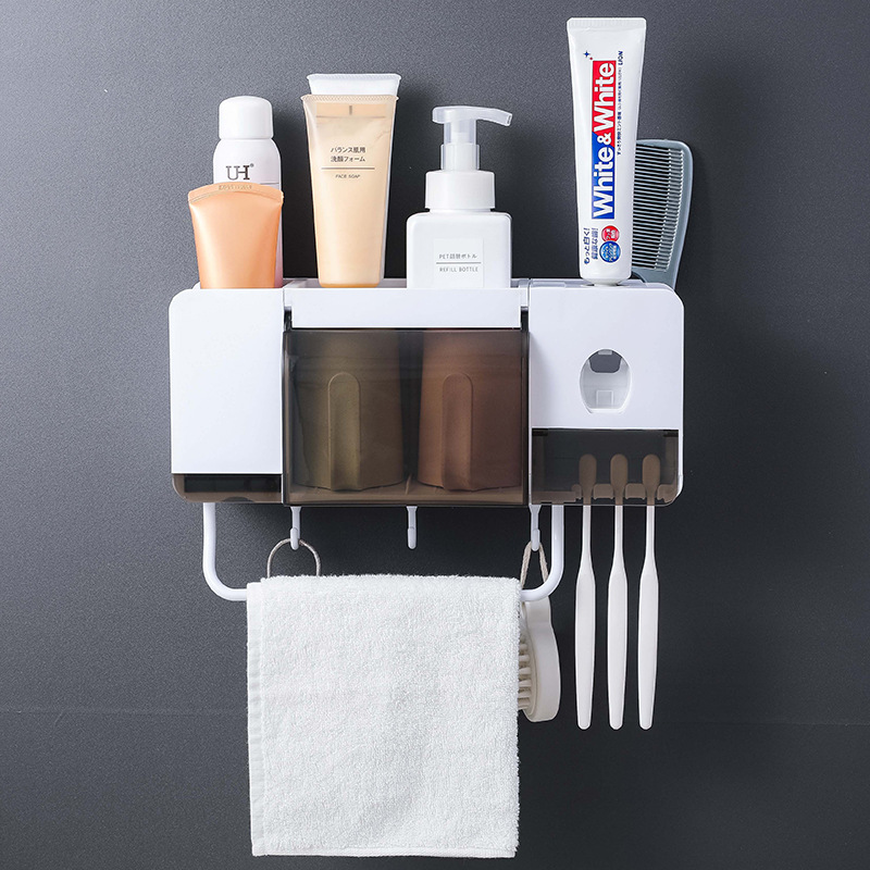 Toothbrush holder & toothpaste squeezer dispenser - setBathroom & Toilet