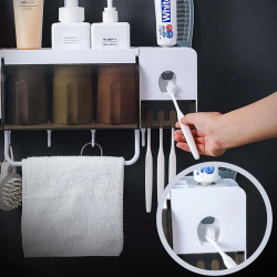 Toothbrush holder & toothpaste squeezer dispenser - setBathroom & Toilet