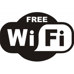 FREE WiFi - naklejkaNaklejki Ścienne