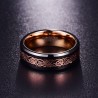 Tungsten Steel - rose gold dragon - ringRings