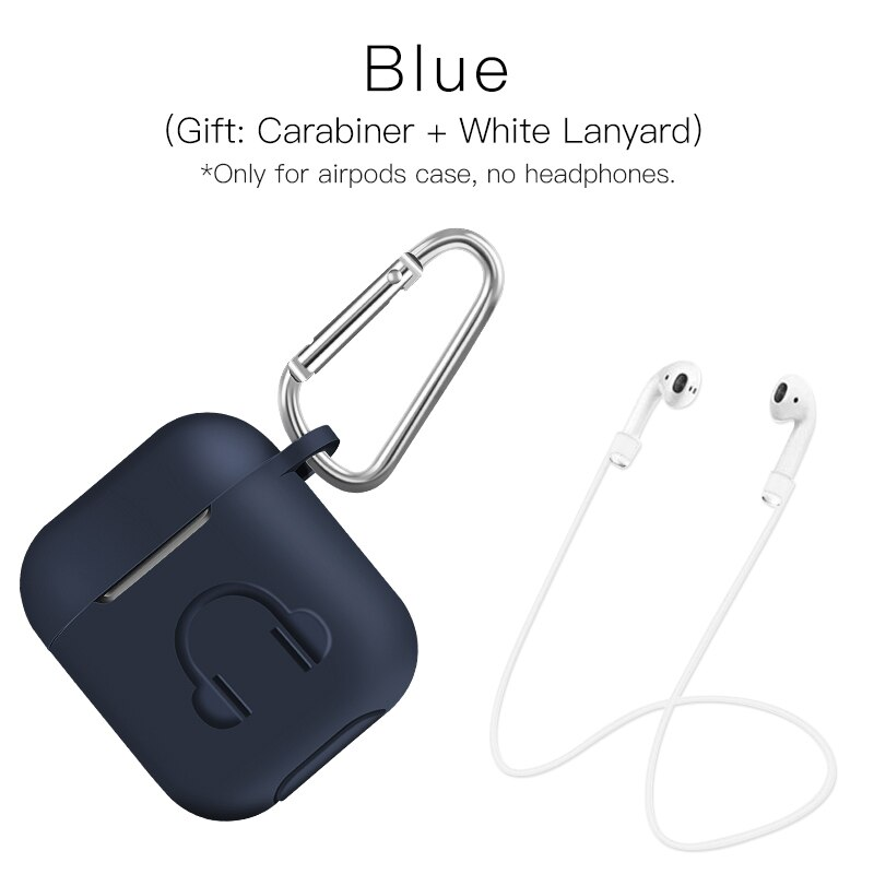 Soft silicone earphone case for Apple AirPods with hookEar- & Headphones