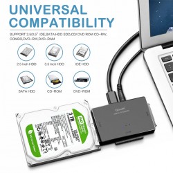 Adapter SATA na USB IDE - USB 3.0 - Konwerter HDD dysku twardego Sata 2.5 3.5Dyski twarde