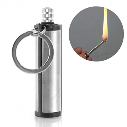 Metal flint match lighter - camping - emergency fire starter - 1500 timesSurvival tools