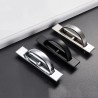 Hidden furniture handle with screws - stainless steelFurniture