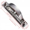 Hidden furniture handle with screws - stainless steelFurniture