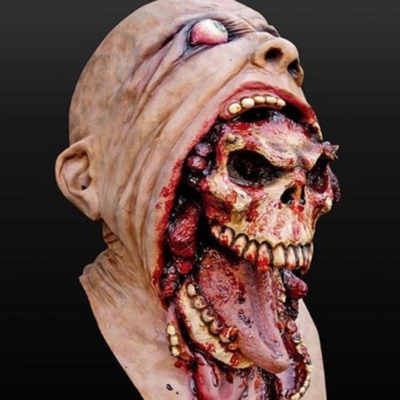 Krwawy zombie - pełna maska HalloweenMaski