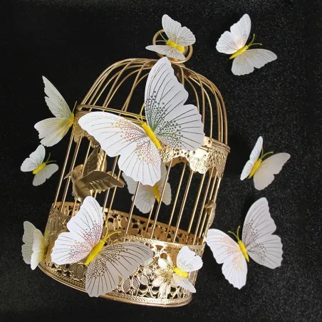 Motyl 3D - naklejka ścienna z magnesem 12 sztukNaklejki Ścienne
