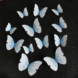 Motyl 3D - naklejka ścienna z magnesem 12 sztukNaklejki Ścienne