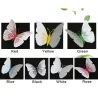 3D butterfly - wall sticker with magnet 12 piecesWall stickers