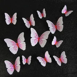 Motyl 3D - naklejka ścienna z magnesem 12 sztukNaklejki Ścienne