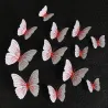 3D butterfly - wall sticker with magnet 12 piecesWall stickers