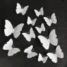 3D butterfly - wall sticker with magnet 12 piecesWall stickers