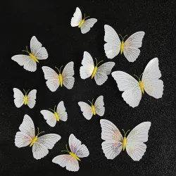 Motyl 3D - naklejka ścienna z magnesem 12 sztukNaklejki Ścienne