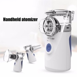 Portable ultrasonic nebulizer - mini handheld inhaler - air humidifier - atomizer - set