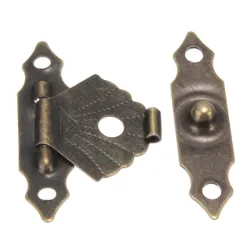 Antique hasp latch - decorative furniture protector - 12 piecesFurniture