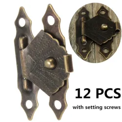 Antique hasp latch - decorative furniture protector - 12 piecesFurniture