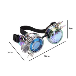 Steampunk & gothic glasses with rivets - vintage gogglesHalloween & Party