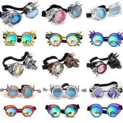 Steampunk & gotyckie okulary z nitami - vintage gogleHalloween & Impreza