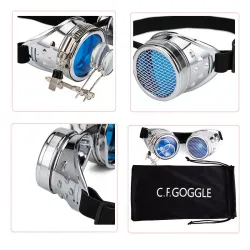 Steampunk & gothic glasses with rivets - vintage gogglesHalloween & Party