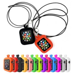 Silikonowe etui na Apple Watch - z naszyjnikiem - 38mm - 40mm - 42mm - 44mmAkcesoria