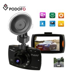 Podofo A2 samochodowa kamera DVR - G30 full HD 1080P 140 stopni - nagrywanie wideo - noktowizor - G-sensorDashcam