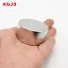 N35 N52 neodymium magnet - strong round metal magnet 40 * 20mm 2 piecesN52