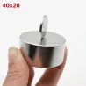N35 N52 magnes neodymowy - mocny okrągły metalowy magnes 40 * 20 mm 2 sztukiN52