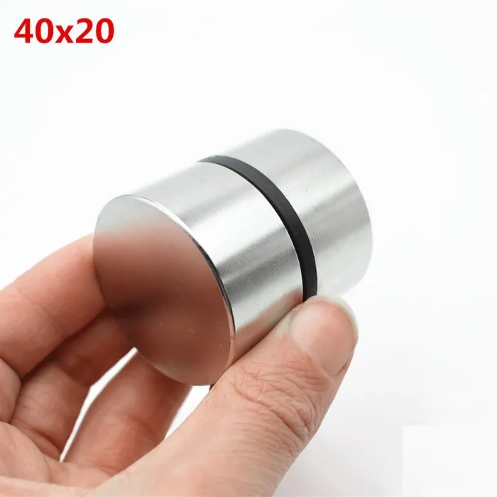 N35 N52 neodymium magnet - strong round metal magnet 40 * 20mm 2 piecesN52