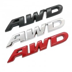 3D AWD - car sticker - chromeStickers