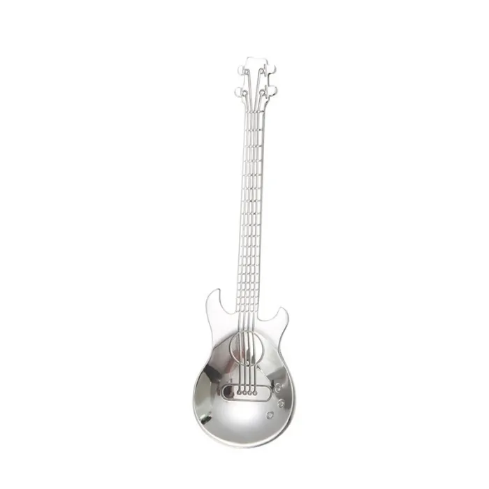 Łyżeczka ze stali nierdzewnej z gitarą do herbaty & kawy & deserówSztućców