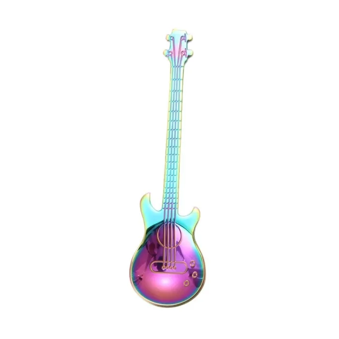 Łyżeczka ze stali nierdzewnej z gitarą do herbaty & kawy & deserówSztućców