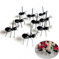 Ant shaped forks for fruit & snacks - desserts 12 piecesBar supply