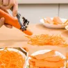 Wielofunkcyjne 360 stopni obrotowe narzędzie kuchenne - obieraczka do warzyw i owoców - tarka - krajalnicaNoże kuchenne