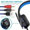 PC780 - gaming headphones - wired headset with microphone & LedEar- & Headphones