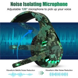 3.5mm gaming headset - headphones with microphone & Led lightEar- & Headphones
