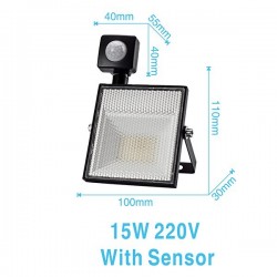 15W 30W 45W 60W / AC220V / SMD2835 reflektor LED z regulowanym czujnikiem ruchuReflektory