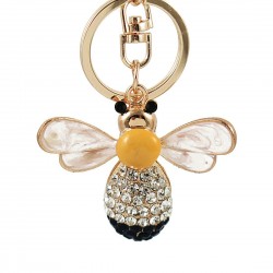 Crystal crocodile & starfish & bee - keychainKeyrings
