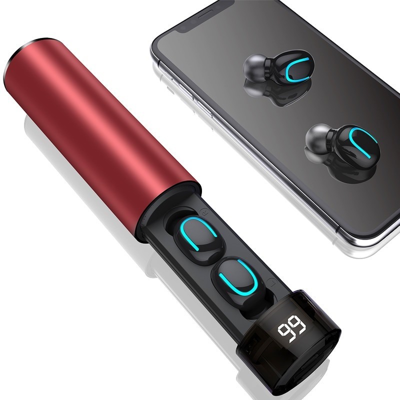 Bezprzewodowe słuchawki Q67 TWS - 3D stereo - Bluetooth 5 - mikrofon - wodoodporne - zestaw słuchawkowy z auto parowaniemSłuc...