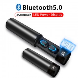 Bezprzewodowe słuchawki Q67 TWS - 3D stereo - Bluetooth 5 - mikrofon - wodoodporne - zestaw słuchawkowy z auto parowaniemSłuc...