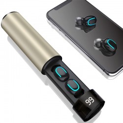 Bezprzewodowe słuchawki Q67 TWS - 3D stereo - Bluetooth 5 - mikrofon - wodoodporne - zestaw słuchawkowy z auto parowaniemSłuc...